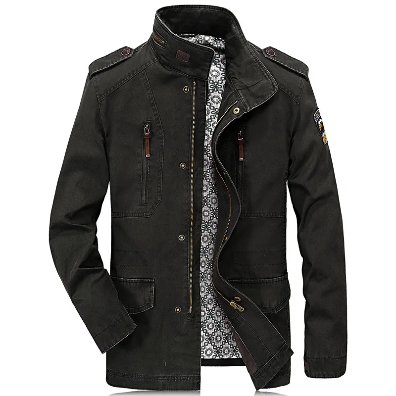 Fashion Men's Clothes Spring and Autumn Male Casual Handsome 100% Cotton Jacket Tough Guy Style Solid Color Windbreaker Coats
Fashion Men's Clothes Spring and Autumn Male Casual Handsome 100% Cotton Jacket Tough Guy Style Solid Color Windbreaker Coats