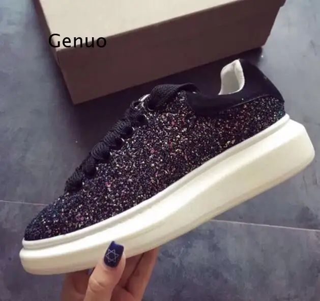Little White Shoes 2021 New Gradient Colorful Sequins Thick Bottom Increased Fashion Casual Shoes Women
Little White Shoes 2021 New Gradient Colorful Sequins Thick Bottom Increased Fashion Casual Shoes Women