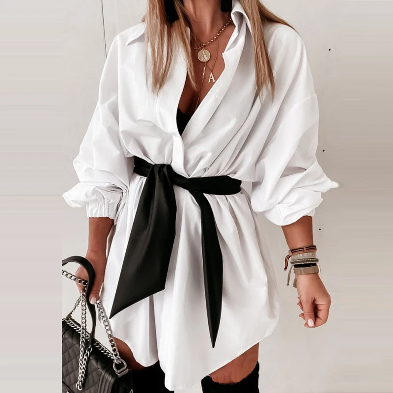 2021 Spring Autumn New Casual Fashion Sexy Lady Party Dresses Women Elegant Lapel Shirt Dress Solid Color Buttons Bandage Dress
2021 Spring Autumn New Casual Fashion Sexy Lady Party Dresses Women Elegant Lapel Shirt Dress Solid Color Buttons Bandage Dress