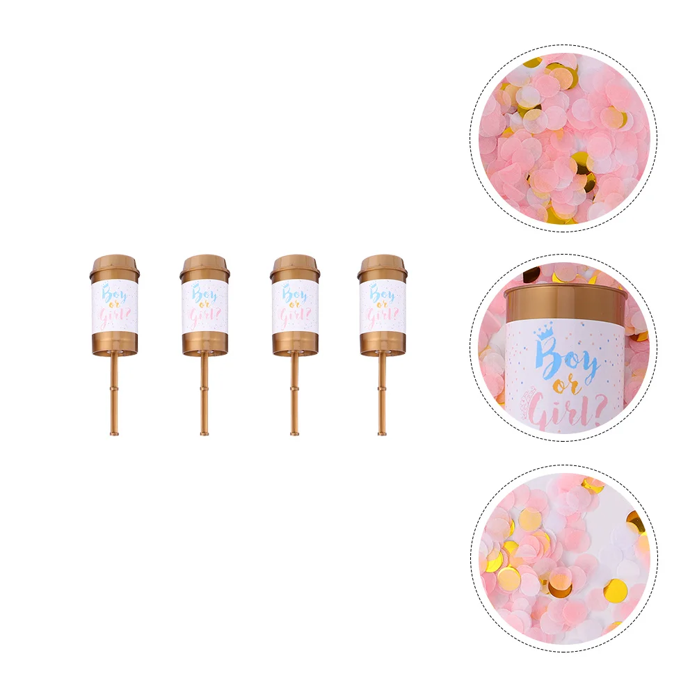 4 шт., бумажные конфетти-пушки для детей 
4 шт., бумажные конфетти-пушки для детей