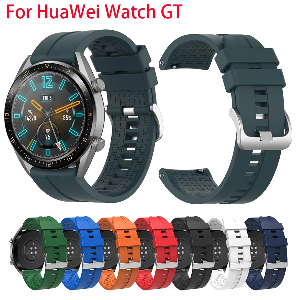 22 мм сменный ремешок для часов HUAWEI WATCH GT 2 46 мм/GT Active мм/HONOR Magic силиконовый GT2
