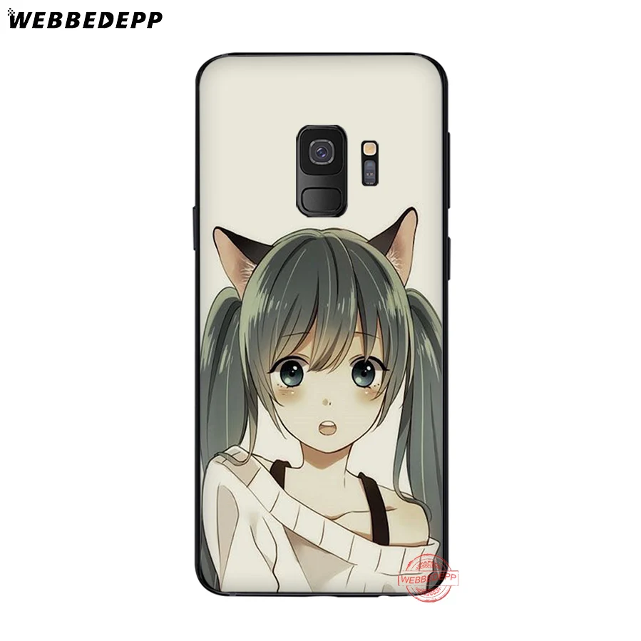 WEBBEDEPP Miku Hatsune мягкий чехол для Samsung J4 J6 Prime Plus J8 2018 J7 Dou A20E A70S A51 A71 A81 A91 | Мобильные