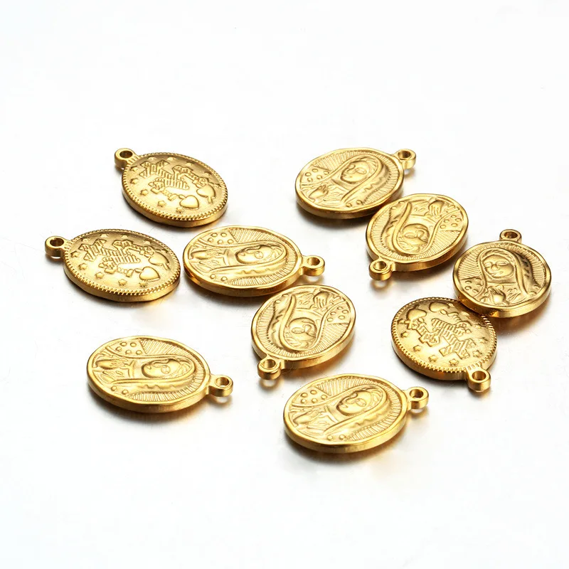100% Stainless Steel Virgin Mary Medal Charm For Jewelry Making Cross Medallion Medallas Religiosas Wholesale 20pcs
100% Stainless Steel Virgin Mary Medal Charm For Jewelry Making Cross Medallion Medallas Religiosas Wholesale 20pcs