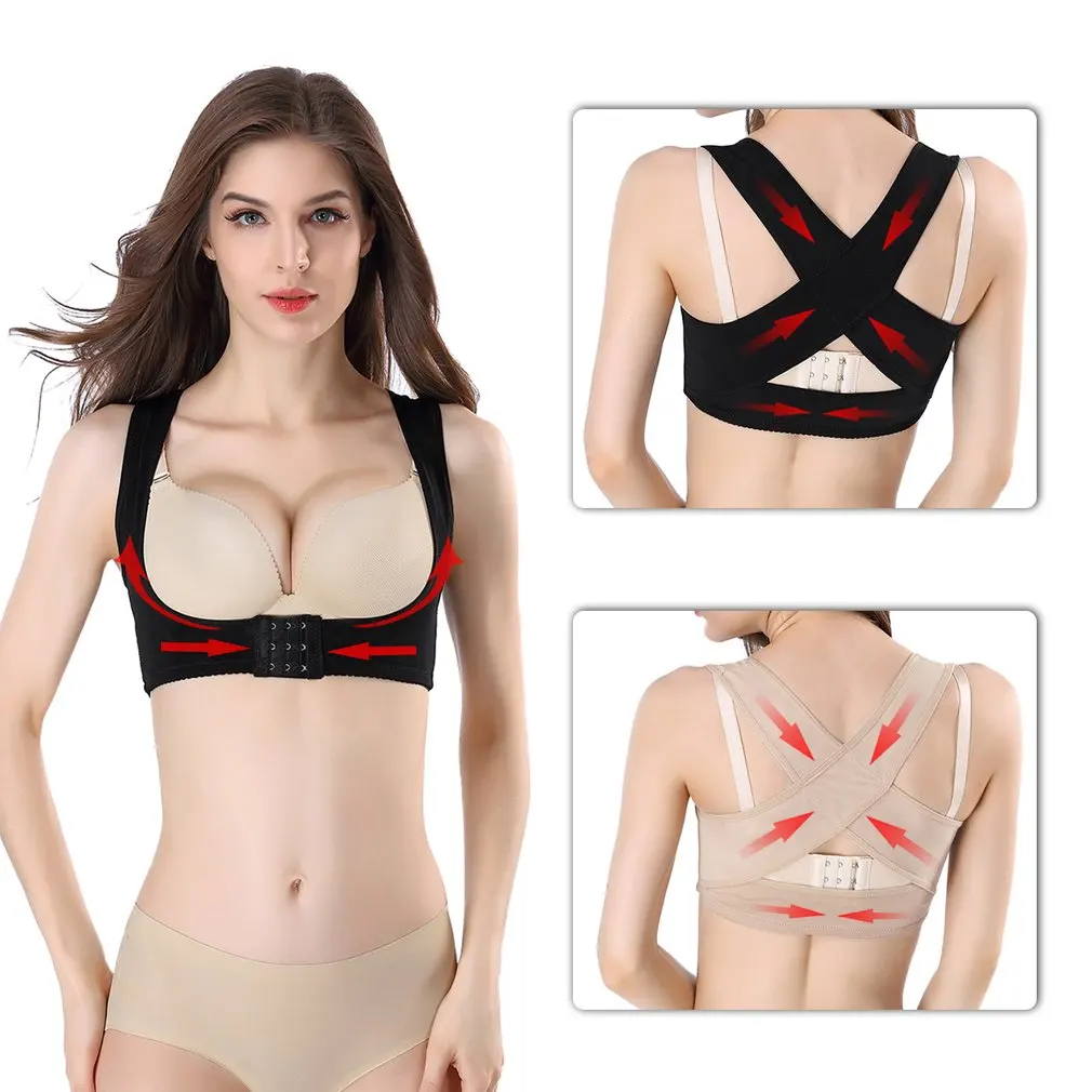 Women Personal Posture Corrector Chest Brace Up Prevent Chest Sagging And Humpback Correct Posture Corset Bra X Strap Vest
Women Personal Posture Corrector Chest Brace Up Prevent Chest Sagging And Humpback Correct Posture Corset Bra X Strap Vest