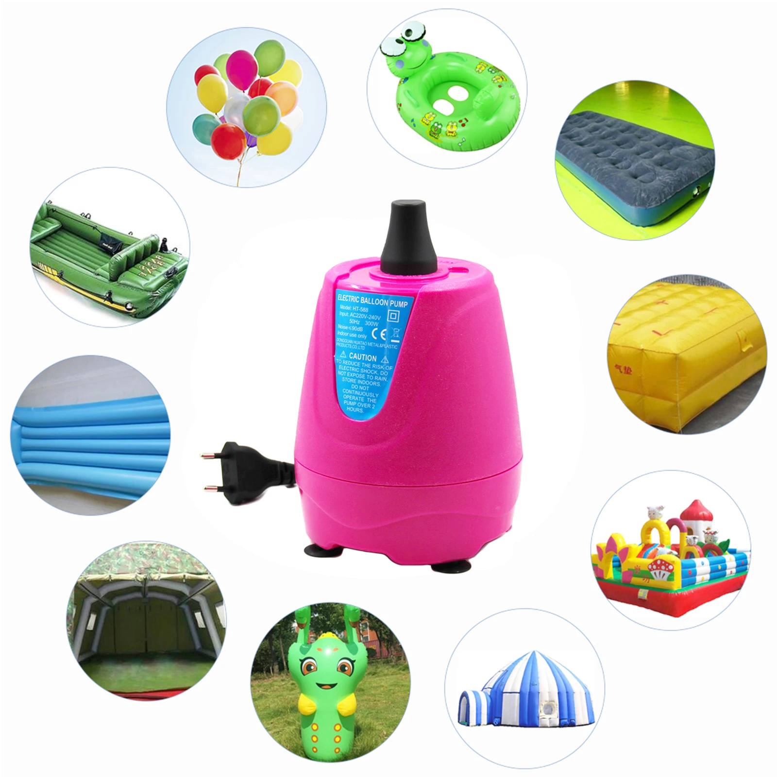 Electric Air Balloon Pump 220V 300W Air Blower Portable Balloon Inflator for Party Decoration Faster and Save Time
Electric Air Balloon Pump 220V 300W Air Blower Portable Balloon Inflator for Party Decoration Faster and Save Time