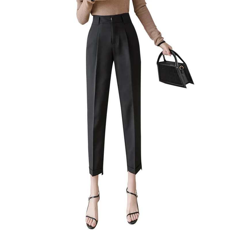 Spring/ 2021 High Waist Occupation Pants Cropped Irregular Draping Cigarette Pants Women Formal Wear Suit Pants
Spring/ 2021 High Waist Occupation Pants Cropped Irregular Draping Cigarette Pants Women Formal Wear Suit Pants
