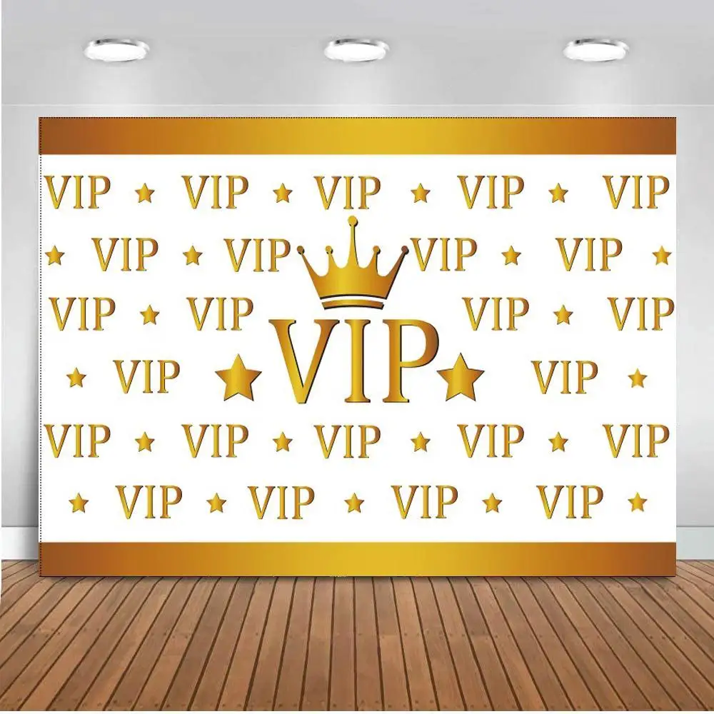 Repeated VIP Gold Crown Stars Photo Background Anniversary Activities Signature Wall Poster Vinyl Backdrop For Photo
Repeated VIP Gold Crown Stars Photo Background Anniversary Activities Signature Wall Poster Vinyl Backdrop For Photo