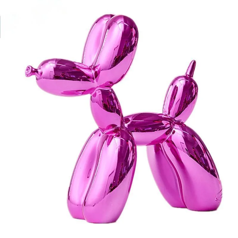 Rose Red Metallic Plating Balloon Statue Dog Ornaments Resin Living Room Home decor Soft Decorations Creative Simulation Craft
Rose Red Metallic Plating Balloon Statue Dog Ornaments Resin Living Room Home decor Soft Decorations Creative Simulation Craft