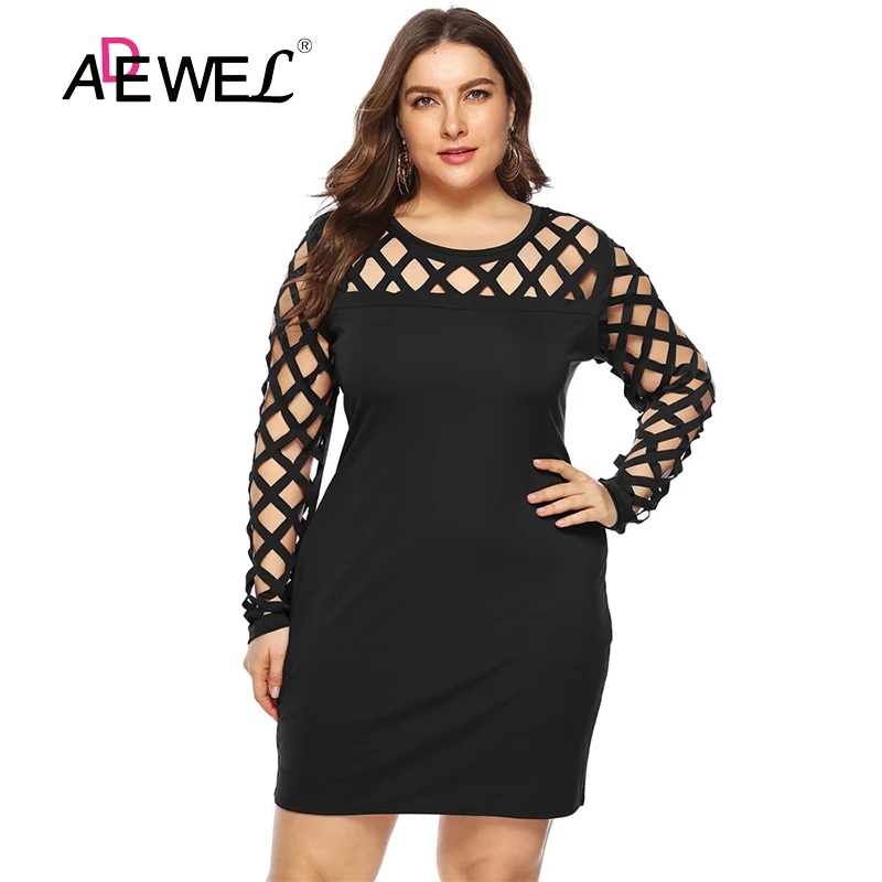 ADEWEL 2020 Plus Size Hollow Burnt Flowers Slim Bag Hip Fashion A Line Dress Long Sleeve Vestido De Mujer Dresses XL-4XL
ADEWEL 2020 Plus Size Hollow Burnt Flowers Slim Bag Hip Fashion A Line Dress Long Sleeve Vestido De Mujer Dresses XL-4XL