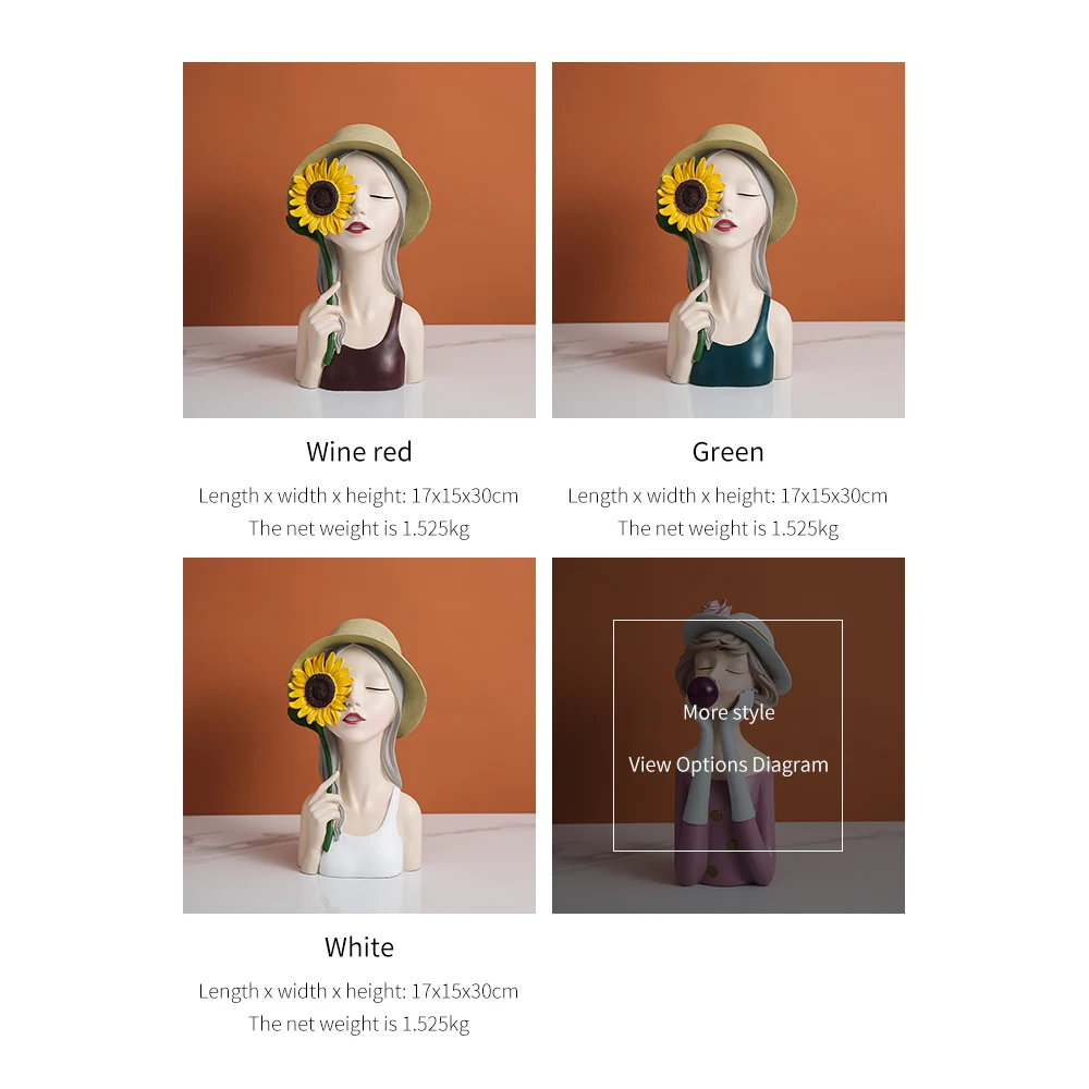 Resin girl decoration Nordic design style desktop decoration sculpture interior decoration accessories flower girl model gift 
Resin girl decoration Nordic design style desktop decoration sculpture interior decoration accessories flower girl model gift