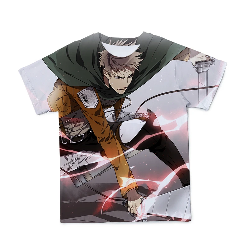 2021 Summer New Men's 3D Anime Attacking Giant T-shirt Clothing Casual Fashion O-neck T-shirt Large Size 100-6XL (Customizable) 
2021 Summer New Men's 3D Anime Attacking Giant T-shirt Clothing Casual Fashion O-neck T-shirt Large Size 100-6XL (Customizable)