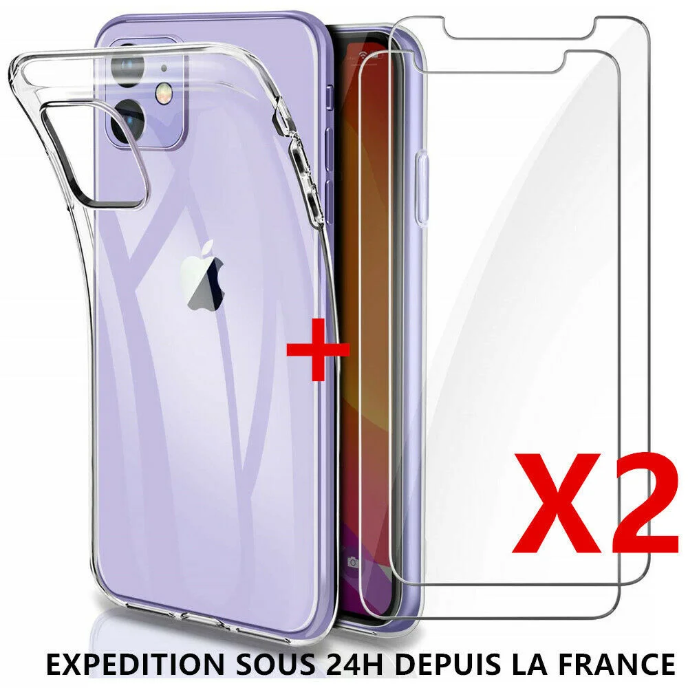 2 Verre Trempé Vitre Ecran FOR IPHONE 12/11 Pro Max/XS/XR/X/8/7/6 SE+ Coque Silicone
2 Verre Trempé Vitre Ecran FOR IPHONE 12/11 Pro Max/XS/XR/X/8/7/6 SE+ Coque Silicone