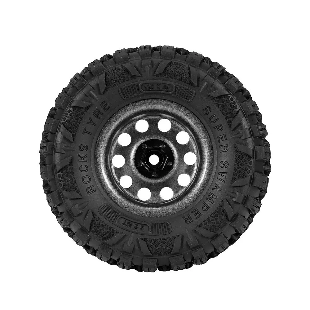 4PCS 2.2 Inch RC Car Wheel Tire with Metal Rim Hub for 1/10 SCX10 TRX-4 HSP RGT RR10 Traxxas Axial RC Car 
4PCS 2.2 Inch RC Car Wheel Tire with Metal Rim Hub for 1/10 SCX10 TRX-4 HSP RGT RR10 Traxxas Axial RC Car