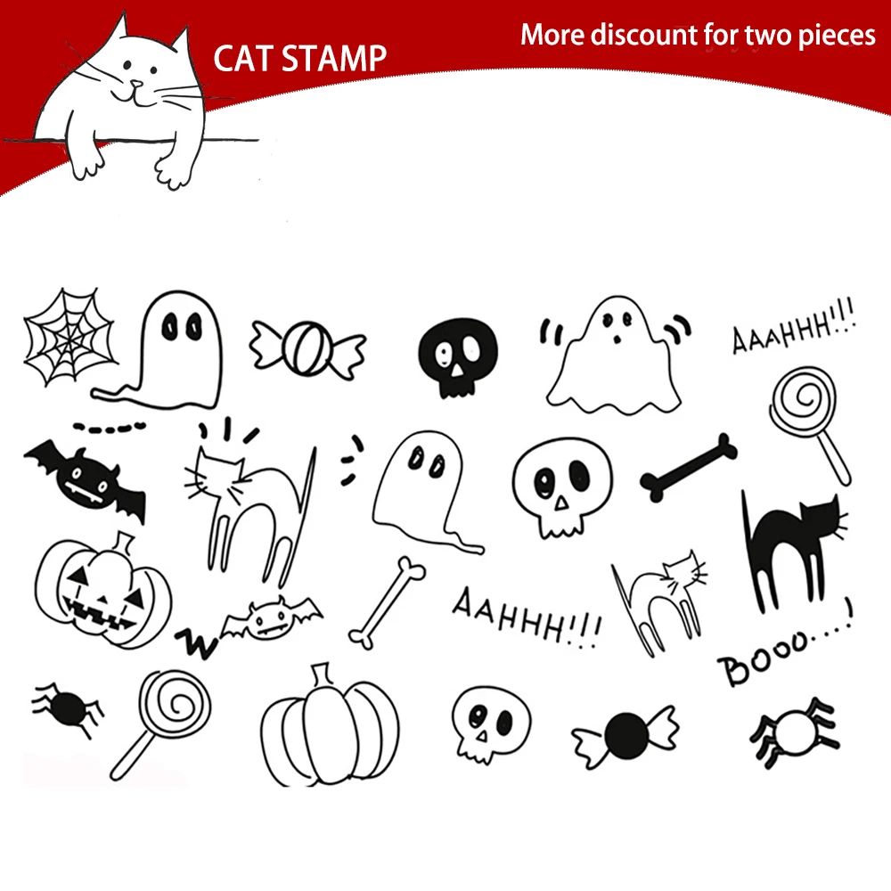 Halloween element Transparent Clear Stamps For Scrapbooking Card Making Photo Album Silicone Stamp DIY Decorative Crafts
Halloween element Transparent Clear Stamps For Scrapbooking Card Making Photo Album Silicone Stamp DIY Decorative Crafts