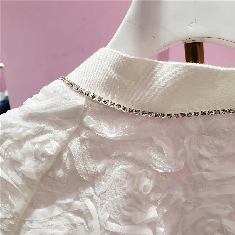 2021 Spring New Fashion Beads Flower Lace Cardigan Coat Female Western Style All-Matching Jacket Long Sleeve White Coats
2021 Spring New Fashion Beads Flower Lace Cardigan Coat Female Western Style All-Matching Jacket Long Sleeve White Coats