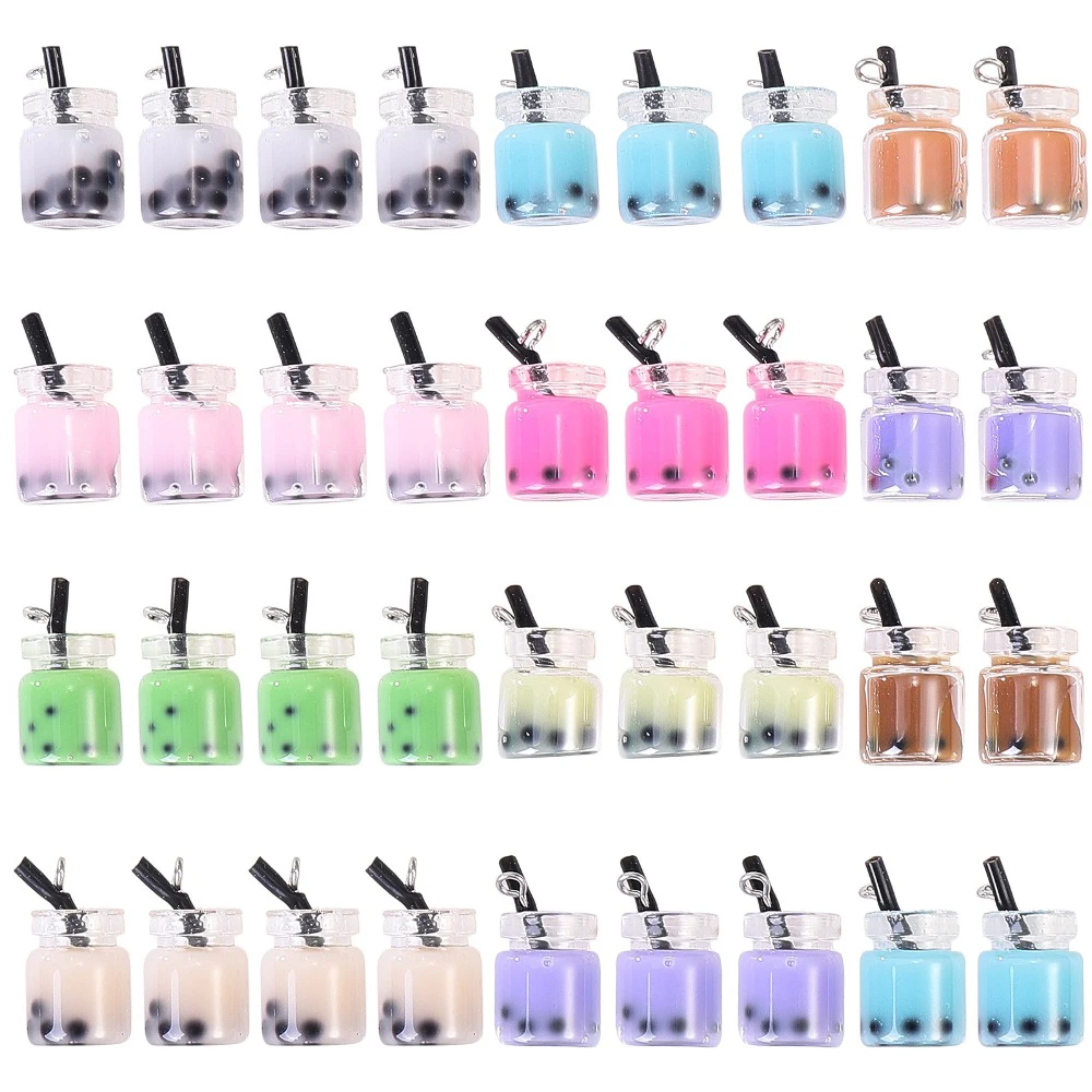 20Pcs Resin Pearl Milk Tea Charms Imitation Bubble Tea Bottle Pendant For DIY Jewelry Earrings Bracelet Necklace KeyChain Making
20Pcs Resin Pearl Milk Tea Charms Imitation Bubble Tea Bottle Pendant For DIY Jewelry Earrings Bracelet Necklace KeyChain Making