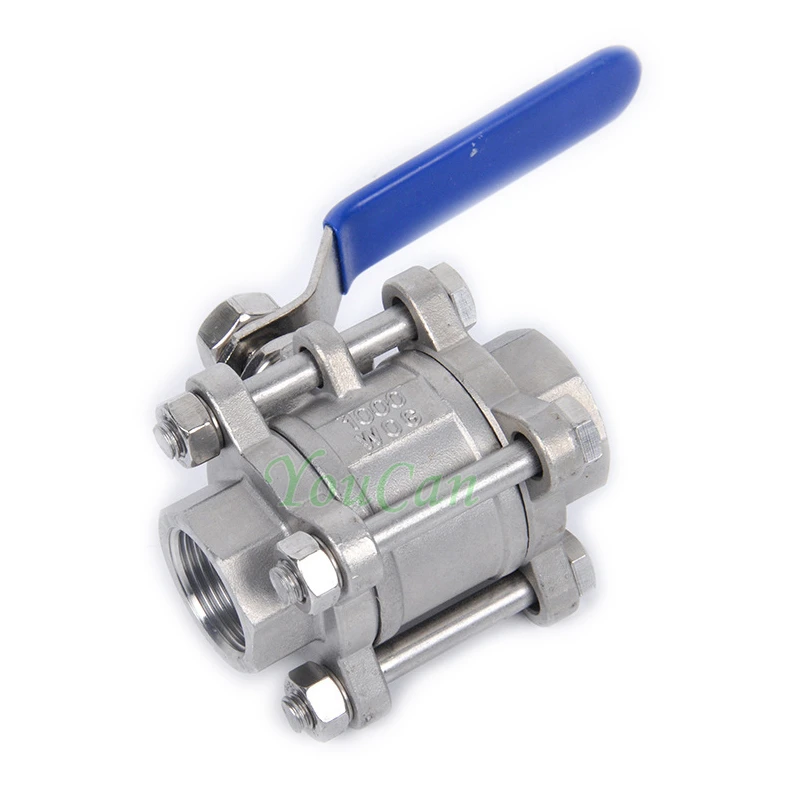 Нержавеющая сталь SS304 типа BSPT 1/2 "DN15 DN50 3 предмета внутреннюю резьбу полный