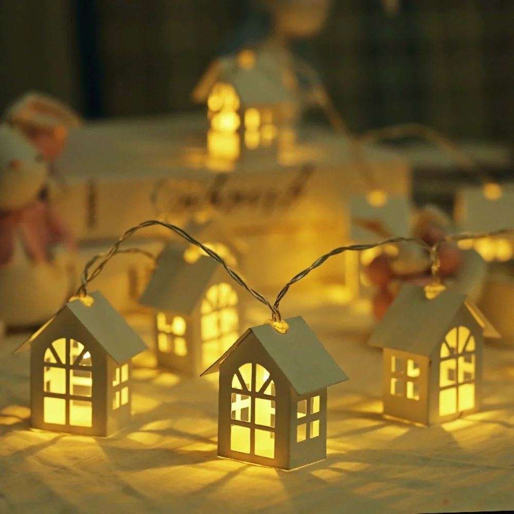 Christmas Decoration Atmosphere Lights,3 Meters Long LED Wooden Small House-shaped Light String,Christmas Tree Decoration Lights
Christmas Decoration Atmosphere Lights,3 Meters Long LED Wooden Small House-shaped Light String,Christmas Tree Decoration Lights