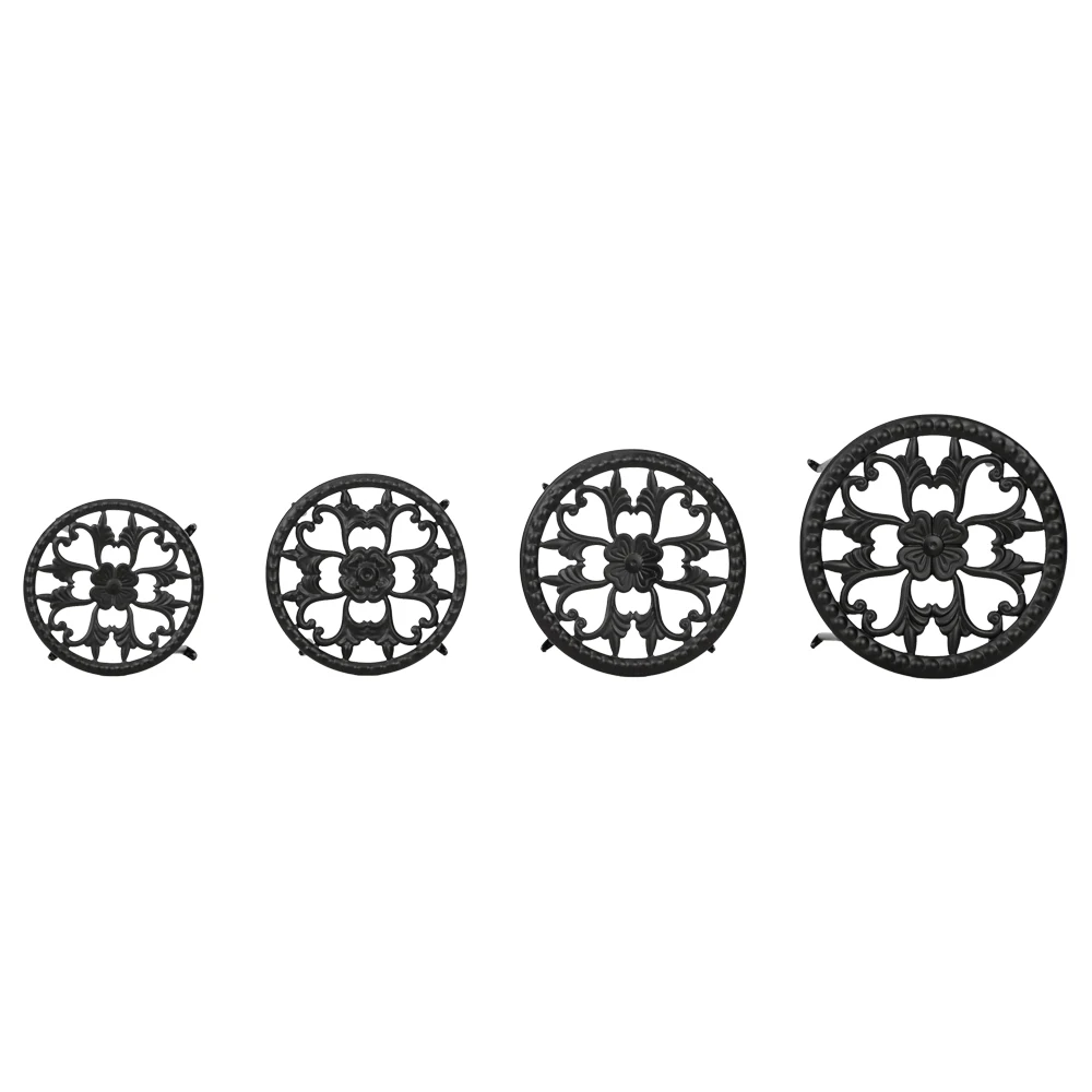 Set of 4 Indoor Outdoor Metal Nesting Plant Stands, Flowerpot Holder Display Rack for Home & Garden Dcor w/Starburst Design 
Set of 4 Indoor Outdoor Metal Nesting Plant Stands, Flowerpot Holder Display Rack for Home & Garden Dcor w/Starburst Design