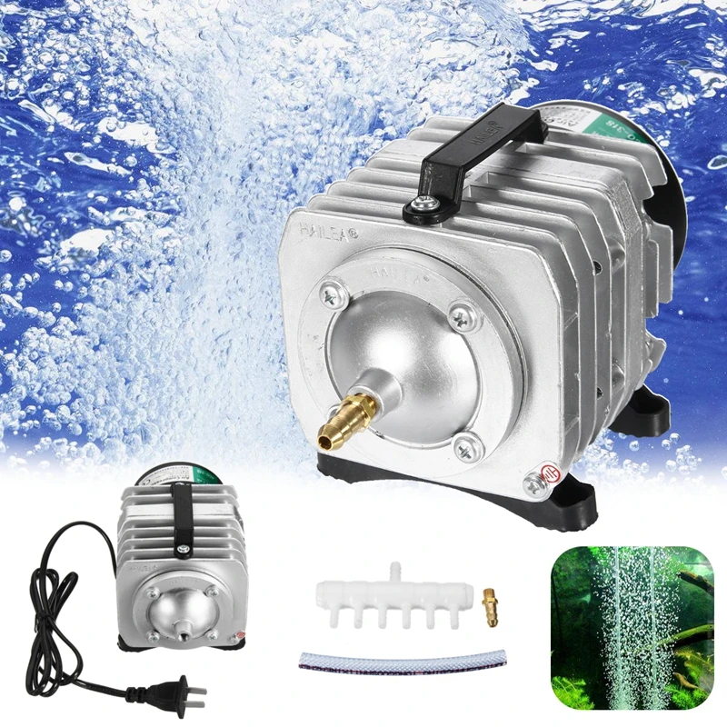 Oxygen Pumps 55W 82L/min Air Pump AC 220V Hydroponic Air Compressor Aquarium Fish Tank Tank Fountain Pond US Plug Tool Sets
Oxygen Pumps 55W 82L/min Air Pump AC 220V Hydroponic Air Compressor Aquarium Fish Tank Tank Fountain Pond US Plug Tool Sets
