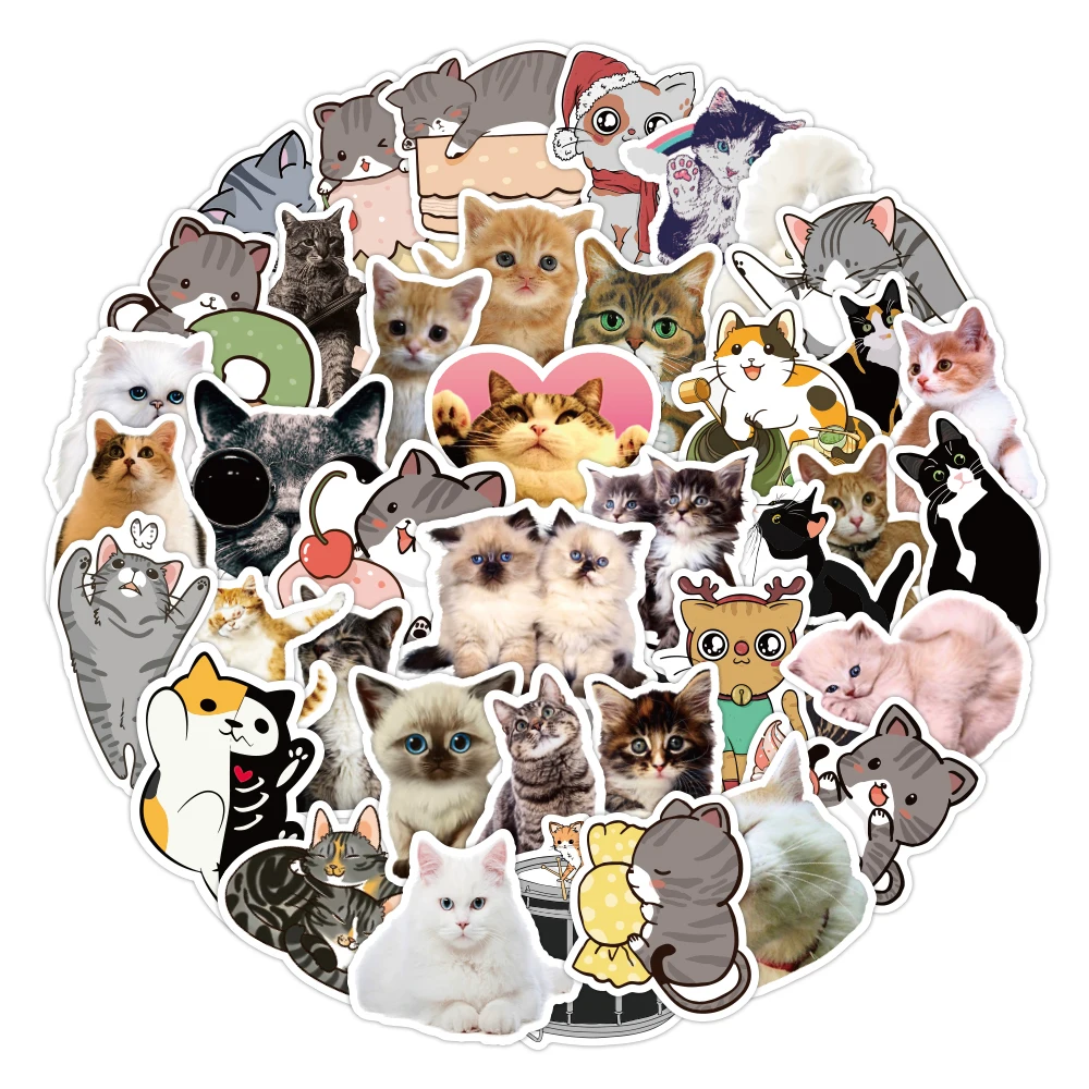 DOYAJAM 50pcs/Pack PVC Waterproof Cute Cat Sticker Toys for Children For Moto Car & Suitcase Cool Fashion Laptop Stickers
DOYAJAM 50pcs/Pack PVC Waterproof Cute Cat Sticker Toys for Children For Moto Car & Suitcase Cool Fashion Laptop Stickers