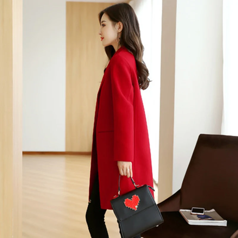 Новая зимняя женская обувь 2020 Осенняя блузка с v-образным вырезом, на одной пуговице, двусторонняя вручную Шерстяное пальто женский тонкий м...
Новая зимняя женская обувь 2020 Осенняя блузка с v-образным вырезом, на одной пуговице, двусторонняя вручную Шерстяное пальто женский тонкий м...