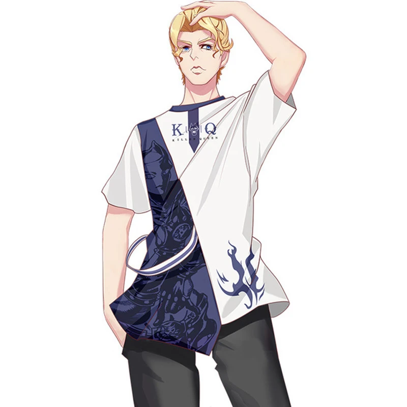 Anime JoJo's Bizarre Adventure Kira Yoshikage Cosplay T-Shirts Short Sleeve Fake 2pcs Shirt Patchwork Summer Tee Top Tshirt
Anime JoJo's Bizarre Adventure Kira Yoshikage Cosplay T-Shirts Short Sleeve Fake 2pcs Shirt Patchwork Summer Tee Top Tshirt