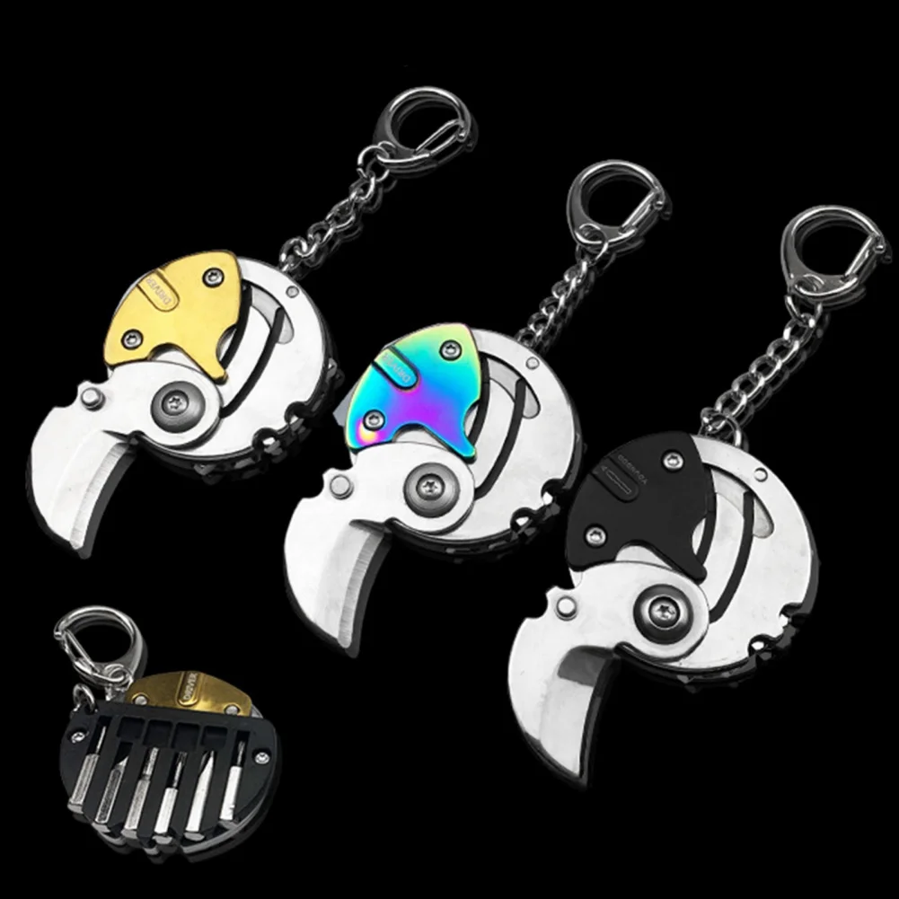Multifunctional Hexagon Folding Coin Keychain Tools Set Mini Gear Outdoor Tool Men's Gift
Multifunctional Hexagon Folding Coin Keychain Tools Set Mini Gear Outdoor Tool Men's Gift
