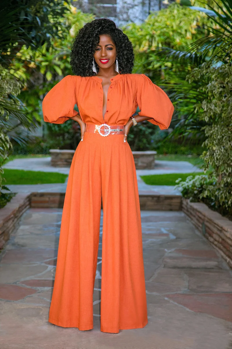 Summer Fashion Jumpsuit Personality Casual Single-breasted Loose Solid Color Stacked Sleeve All-match Jumpsuit Without Belt New
Summer Fashion Jumpsuit Personality Casual Single-breasted Loose Solid Color Stacked Sleeve All-match Jumpsuit Without Belt New
