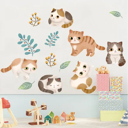 Cartoon Cute Cat Wall Sticker Wallpaper Dormitory College Students Decorative Painting Living Room Background DIY Nursery Poster
Cartoon Cute Cat Wall Sticker Wallpaper Dormitory College Students Decorative Painting Living Room Background DIY Nursery Poster