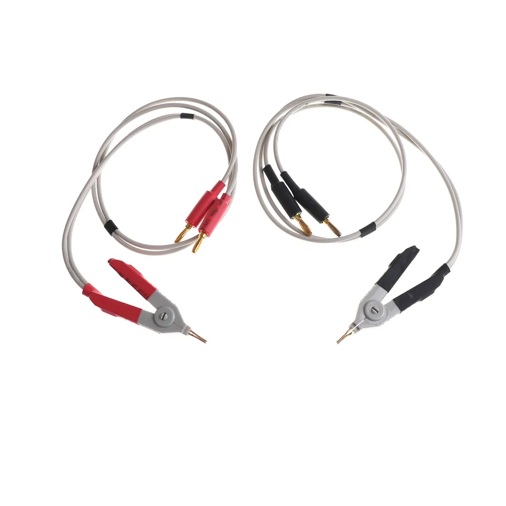 2Pcs Red& Black Cable Terminal Probe Wire Test Line LCR Test Clip LCR Meters Clips Resistance Test Leads Banana Plug Clip
2Pcs Red& Black Cable Terminal Probe Wire Test Line LCR Test Clip LCR Meters Clips Resistance Test Leads Banana Plug Clip