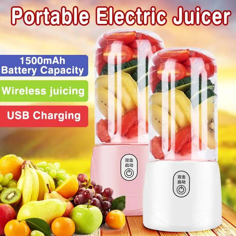 300ml Mini Portable Electric Fruit Juicer Cut Mixer Smoothie Maker Blender Machine USB Rechargable Juice Cup Bottle For Travel
300ml Mini Portable Electric Fruit Juicer Cut Mixer Smoothie Maker Blender Machine USB Rechargable Juice Cup Bottle For Travel
