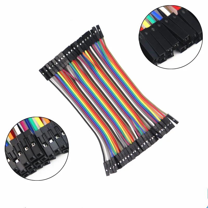 Перемычка для Dupont 20 см силиконовый кабель Arduino штекер-штекер гнездо-штекер