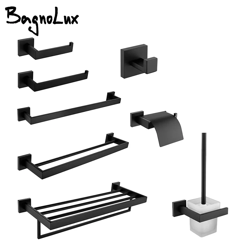 BagnoLux Chrome Stainless Steel Beautiful Wall Hook Toilet Paper Holder Towel Bar Bathroom Accessories
BagnoLux Chrome Stainless Steel Beautiful Wall Hook Toilet Paper Holder Towel Bar Bathroom Accessories