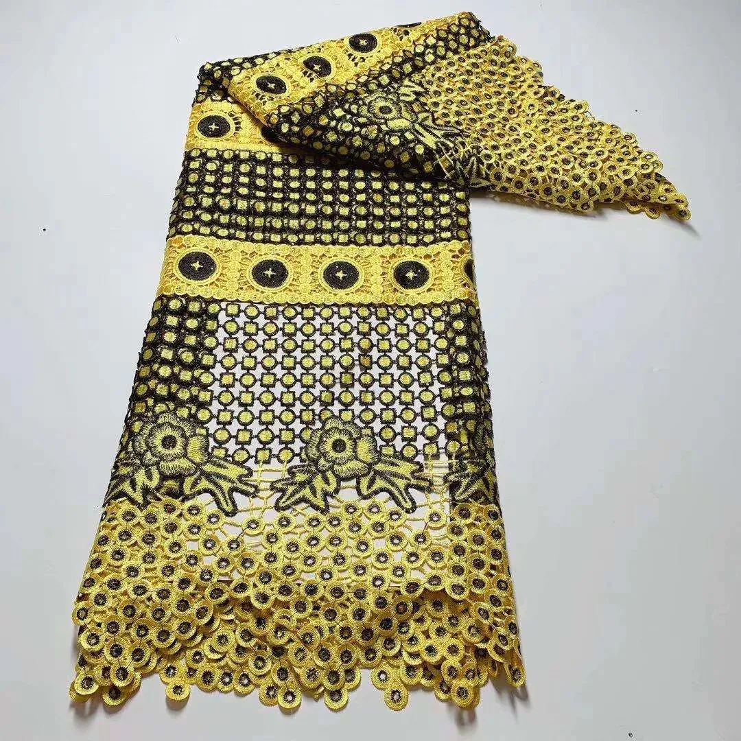 Beautiful guipure lace fabric good quality african water soluble lace fabric 5yards fashion lace for dress DF8311
Beautiful guipure lace fabric good quality african water soluble lace fabric 5yards fashion lace for dress DF8311