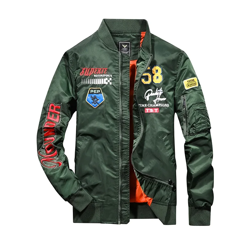 Bomber Jacket Men's Spring Autumn Thin Men's U.S. Air Force Tide Brand MA1 Tide Baseball Jacket Trade Hippie Clothes
Bomber Jacket Men's Spring Autumn Thin Men's U.S. Air Force Tide Brand MA1 Tide Baseball Jacket Trade Hippie Clothes