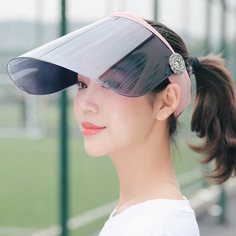 Unisex Sun Caps Women Men Sunscreen Hats Transparent Plastic Sunshade Hats Female Empty Top Cap Bicycle Sunhat
Unisex Sun Caps Women Men Sunscreen Hats Transparent Plastic Sunshade Hats Female Empty Top Cap Bicycle Sunhat