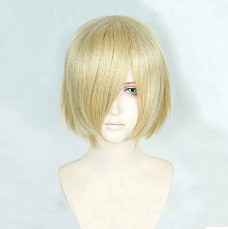 Аниме Юри! На Ice Yuri Plisetsky Yurio короткий светлый термостойкий косплей костюм парик +