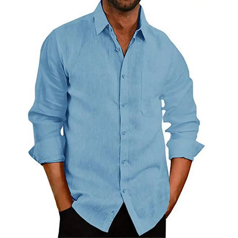 Men Casual Autumn Long Sleeve Turn Down Collar Buttons Office Shirt T-shirt Top Spring Autumn T-shirt Top Fashion Male Clothing
Men Casual Autumn Long Sleeve Turn Down Collar Buttons Office Shirt T-shirt Top Spring Autumn T-shirt Top Fashion Male Clothing