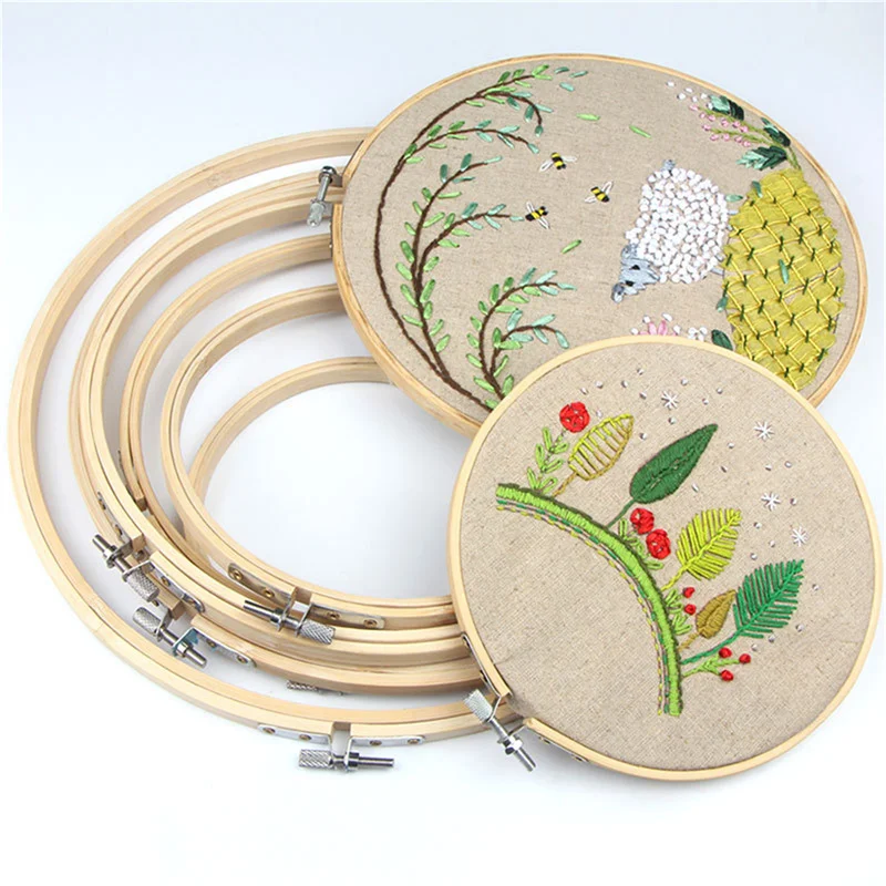 1Pcs Bamboo Embroidery Hoop Ring DIY Round Loop 10-34cm Cross Stitch Tools
1Pcs Bamboo Embroidery Hoop Ring DIY Round Loop 10-34cm Cross Stitch Tools
