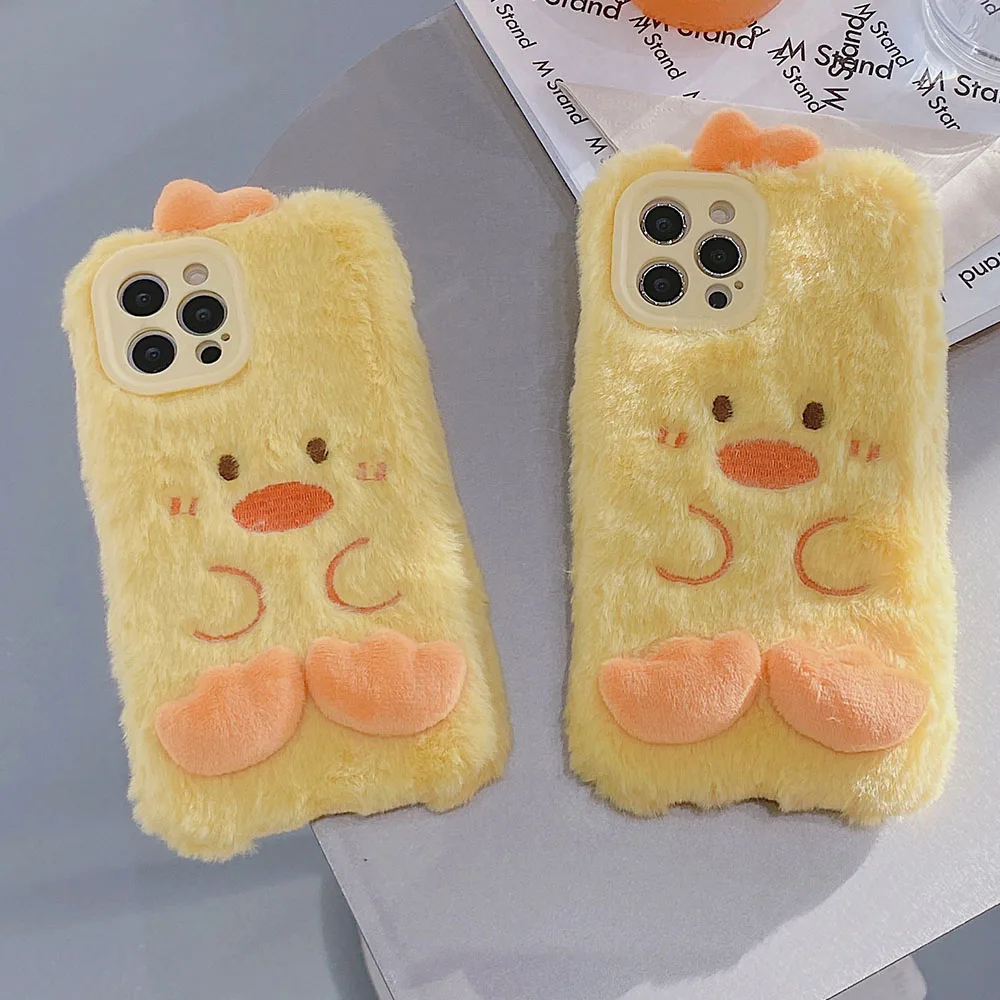 Cute Cartoon Chicken Fluffy Soft Plush Phone Case for IPhone 13 Pro Max 7 8 Plus 12 11 X XR XS Max Winter Warm Furry Back Cover
Cute Cartoon Chicken Fluffy Soft Plush Phone Case for IPhone 13 Pro Max 7 8 Plus 12 11 X XR XS Max Winter Warm Furry Back Cover