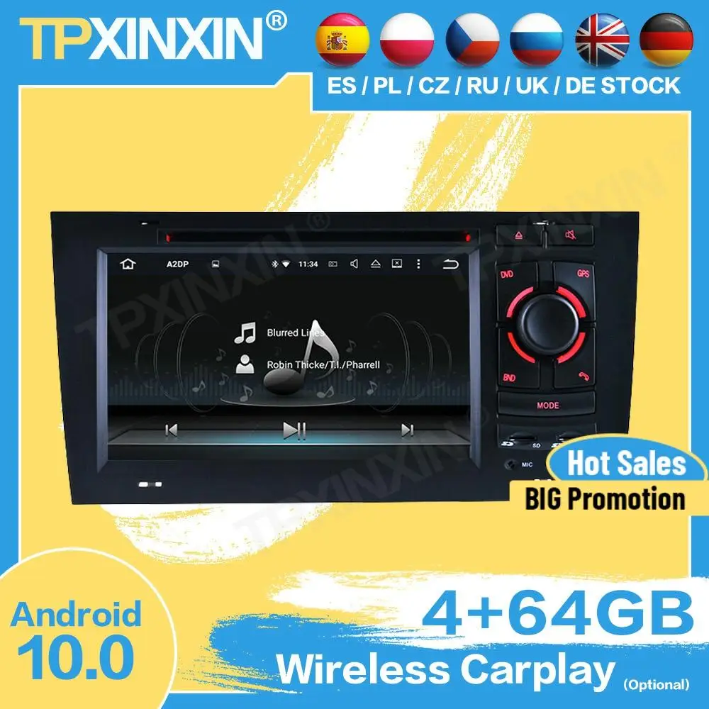 Carplay Car Radio Screen Android For Audi A6 1997 1998 1999 2000 2001 2002 2003 2004 GPS Player Navigation Audio Head Unit
Carplay Car Radio Screen Android For Audi A6 1997 1998 1999 2000 2001 2002 2003 2004 GPS Player Navigation Audio Head Unit