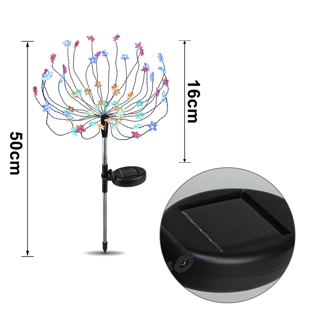 2pcs 90 LED Solar Powered Firework Lights IP44 Waterproof Outdoor Lamp for Landscape Path Lawn Garden Outdoor Decoration
2pcs 90 LED Solar Powered Firework Lights IP44 Waterproof Outdoor Lamp for Landscape Path Lawn Garden Outdoor Decoration