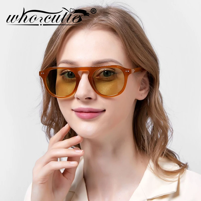 Rivet Decor Acrylic Frame Oval Sunglasses Women 2020 Brand Design Vintage Fashion Stylish Outfit Glasses Men Shades Trendy S371
Rivet Decor Acrylic Frame Oval Sunglasses Women 2020 Brand Design Vintage Fashion Stylish Outfit Glasses Men Shades Trendy S371