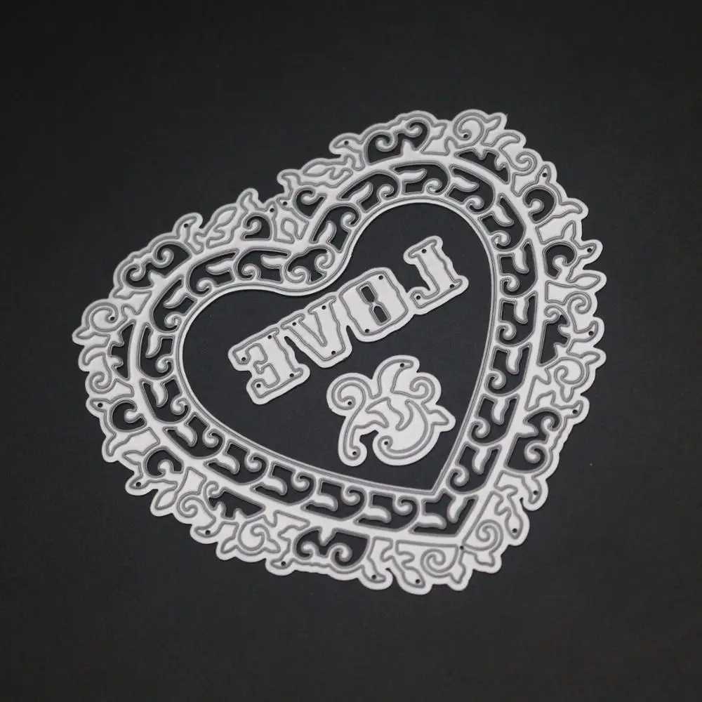 Heart shaped greeting card cutting mold DIY scrapbook album decoration supplies clear stamp mold paper card
Heart shaped greeting card cutting mold DIY scrapbook album decoration supplies clear stamp mold paper card