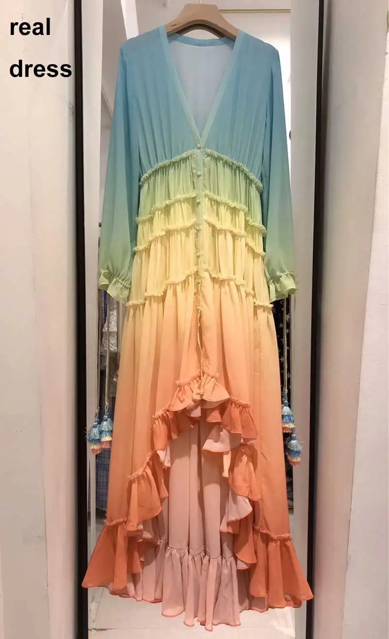 BOHO INSPIRED rainbow HIGH LOW DRESS V-neck Tiered ruffle trim Summer dress holiday long beach dress 2020 chic boho dress women
BOHO INSPIRED rainbow HIGH LOW DRESS V-neck Tiered ruffle trim Summer dress holiday long beach dress 2020 chic boho dress women