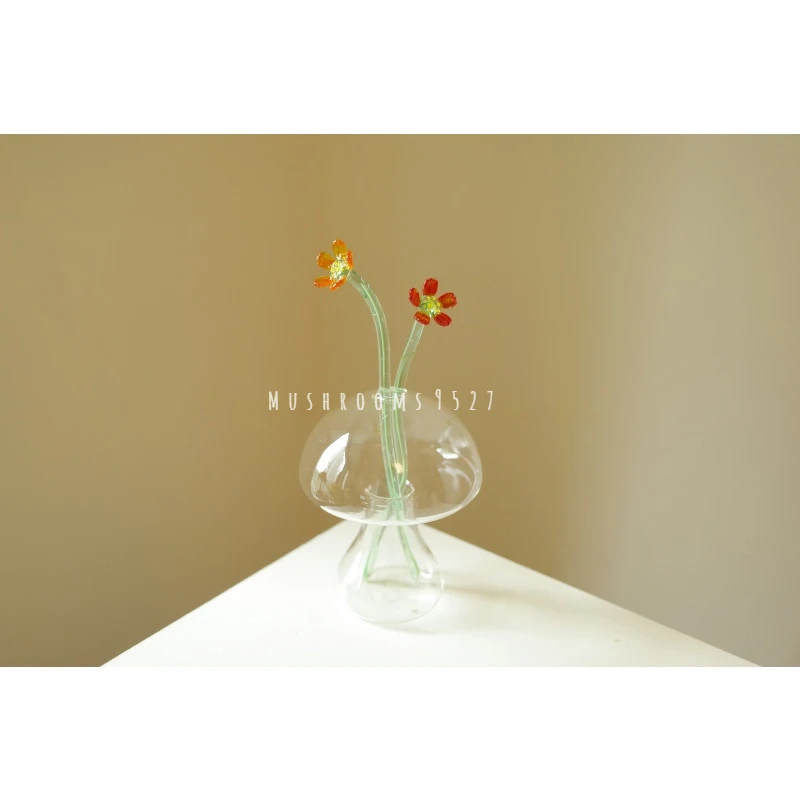 Cute Little Mushroom Glass Vase Hydroponic Japanese Style Small Ornament Decoration Simulation Dried Flower Home
Cute Little Mushroom Glass Vase Hydroponic Japanese Style Small Ornament Decoration Simulation Dried Flower Home