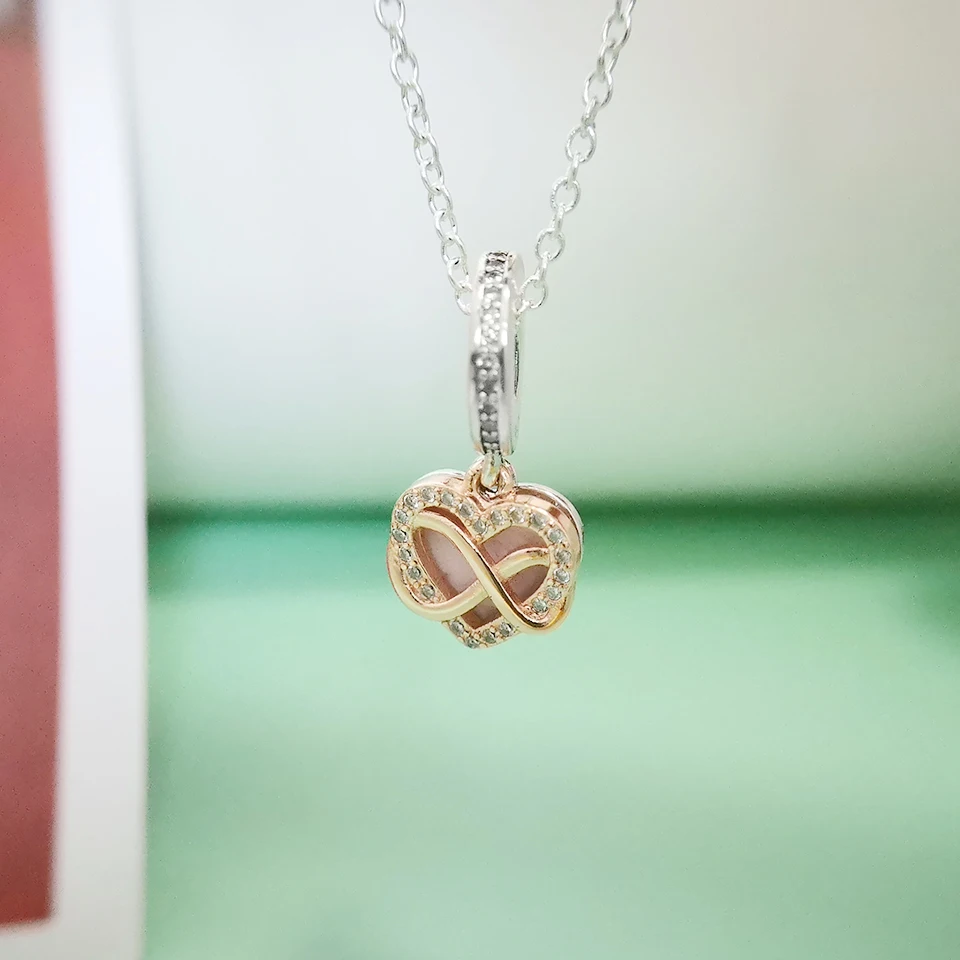 Real 925 Sterling Silver Rose gold heart charm enamel charms Fit Original Bracelet & necklace DIY Jewelry
Real 925 Sterling Silver Rose gold heart charm enamel charms Fit Original Bracelet & necklace DIY Jewelry