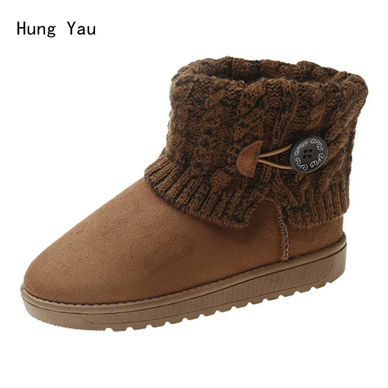 Snow Boots Women Winter Comfortable Flat Casual Shoes Leather Ankle Boots Plush Woolen Warm Botas Mujer
Snow Boots Women Winter Comfortable Flat Casual Shoes Leather Ankle Boots Plush Woolen Warm Botas Mujer