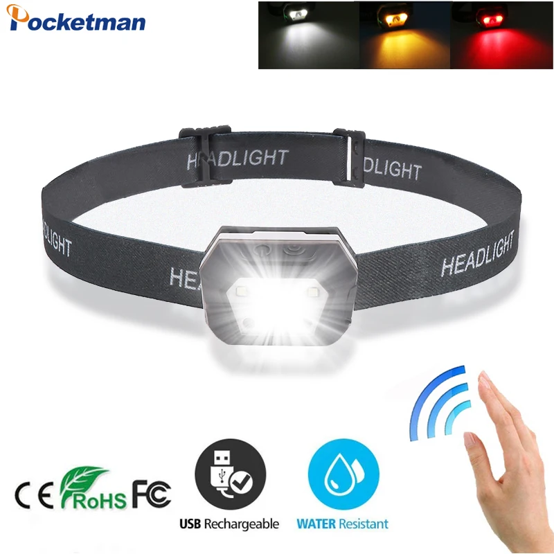 Strong Red White Light Sensor Headlamp Motion USB Rechargeable Induction LED Headlight Inductive Waterproof Head Lantern
Strong Red White Light Sensor Headlamp Motion USB Rechargeable Induction LED Headlight Inductive Waterproof Head Lantern
